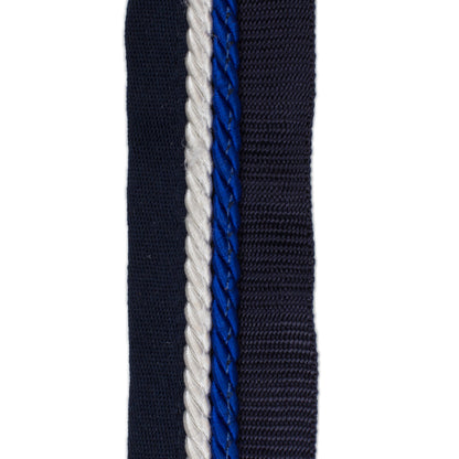 Zadeldoekhouder blauw/blauw - wit/koningsblauw