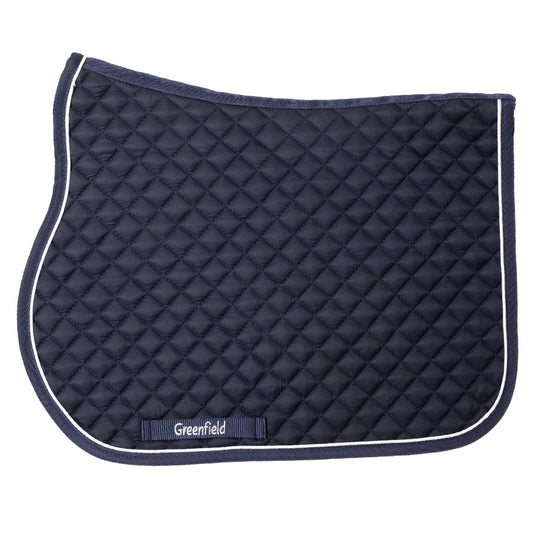 Poney - Tapis de selle cookie - bleu marine/bleu marine-blanc