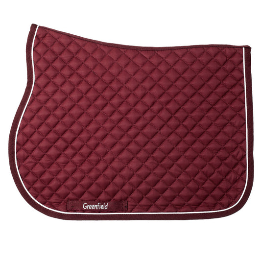 Poney - Tapis de selle piping - bordeaux/bordeaux-blanc
