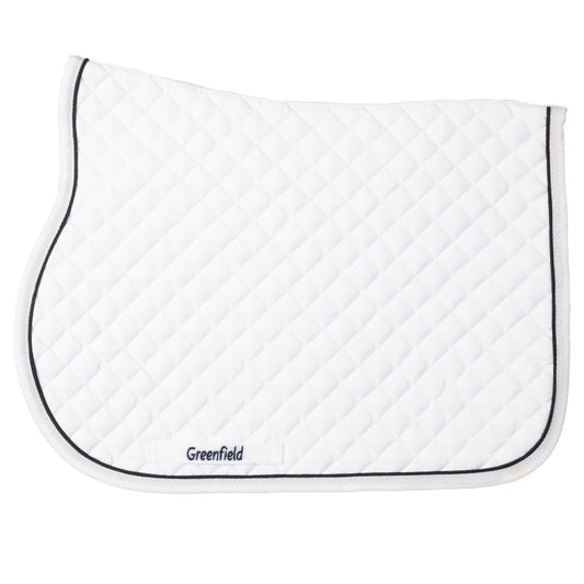 Poney - Tapis de selle piping - blanc/blanc-noirbleu marine   
