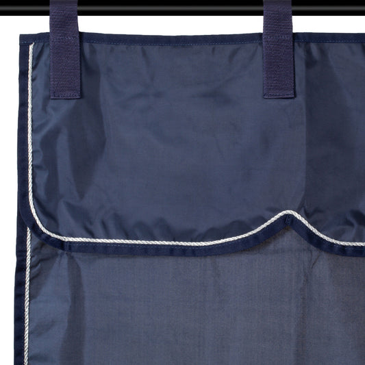 Stalgordijn blauw/blauw - zilver