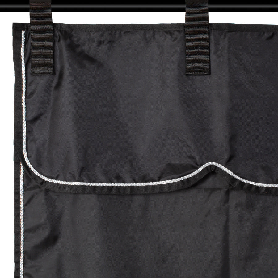 Stable curtain black/black - silver