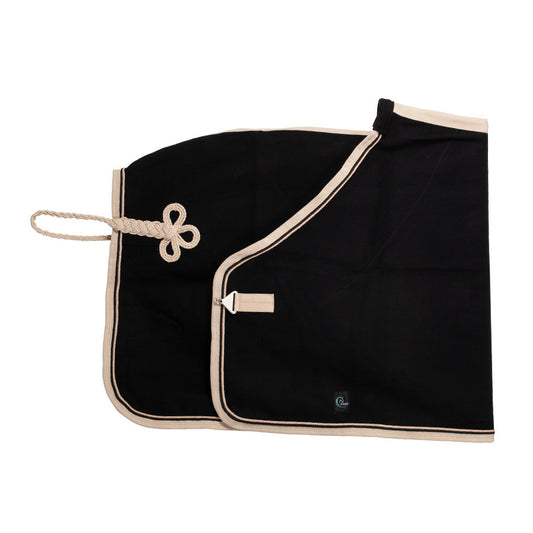 Woolen rug - black/beige-black/beige