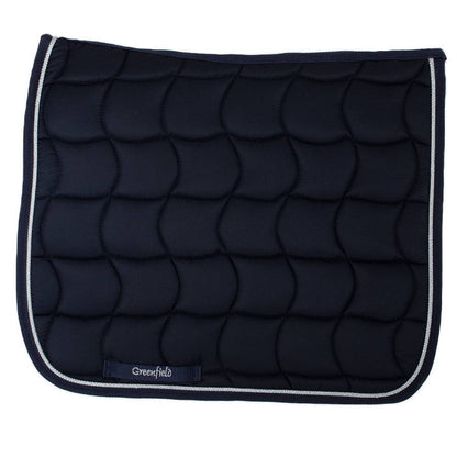 Tapis de selle dressage - bleu marine/bleu marine-argent