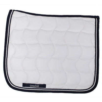 Saddle pad dressage - white/navy-white/navy
