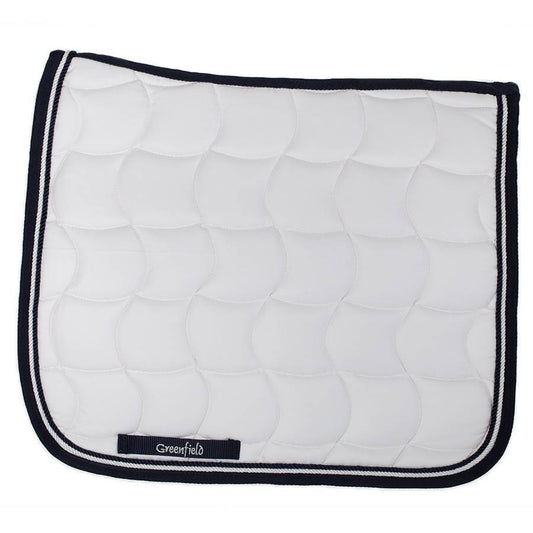 Tapis de selle Classic dressage - blanc/bleu marine-blanc/bleu marine
