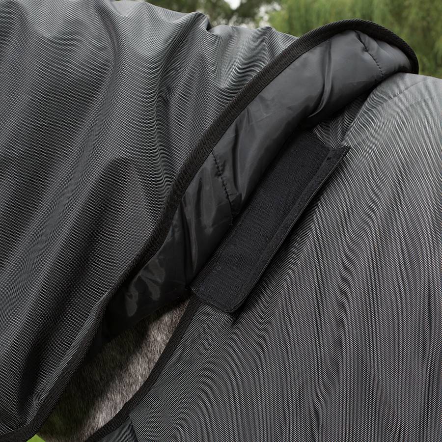 Turnout rug 400 gram - Black/grey