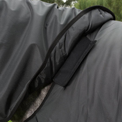 Turnout rug 400 gram - Black/grey