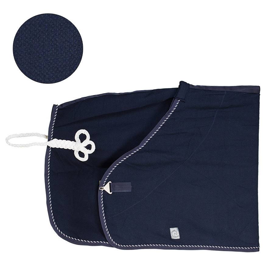 Honeycomb rug - navy/navy-mix (white)