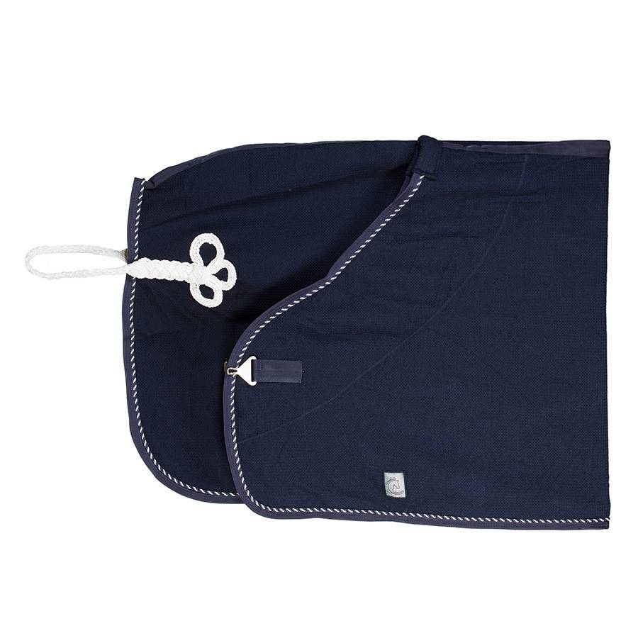 Honeycomb rug - navy/navy-mix (white)