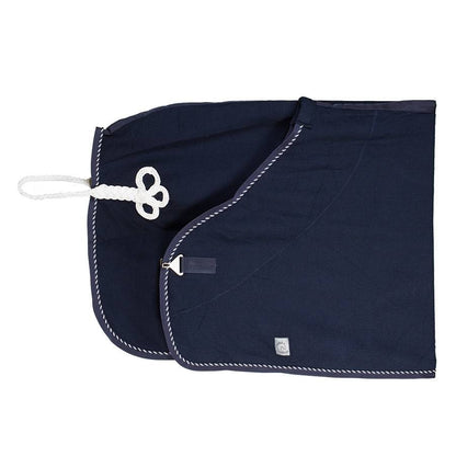 Honeycomb rug - navy/navy-mix (white)