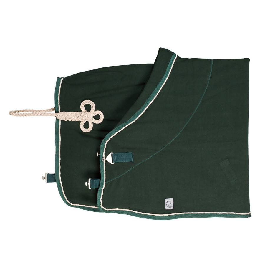 Fleece rug - green/green-beige