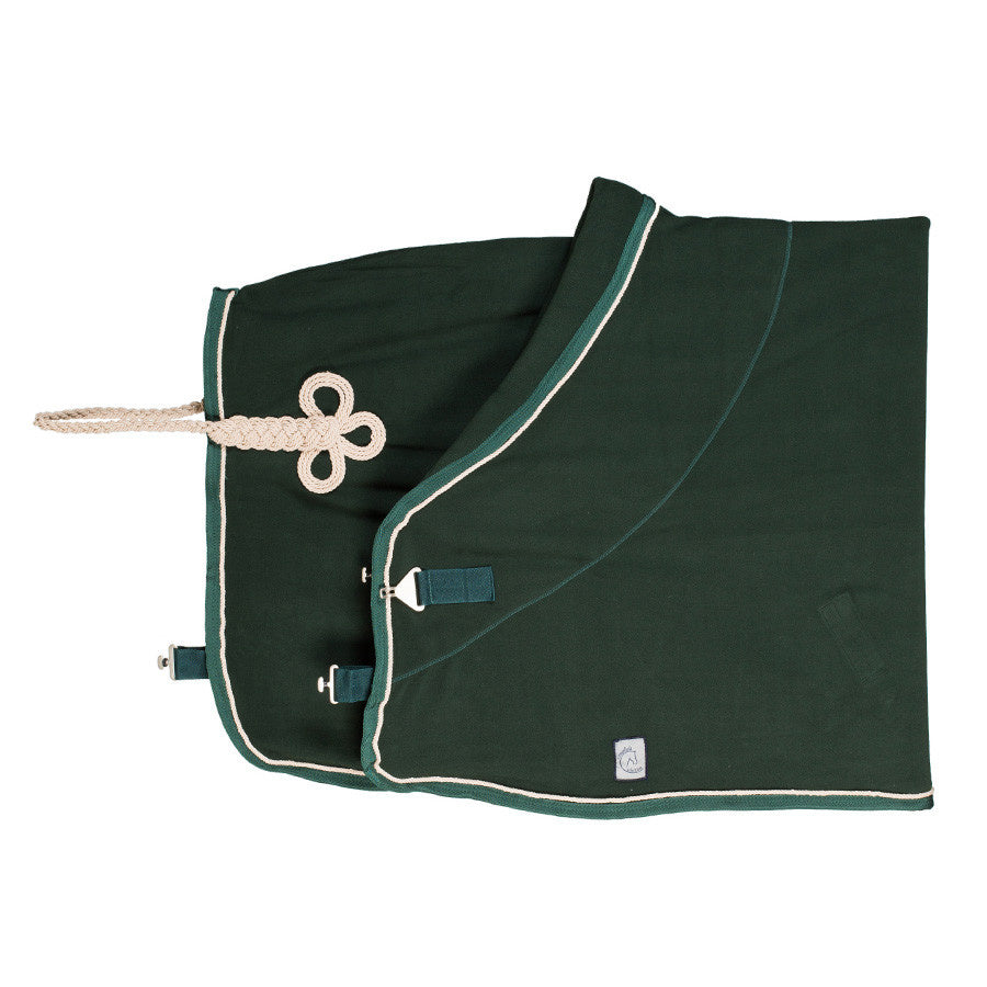 Fleece rug - green/green-beige