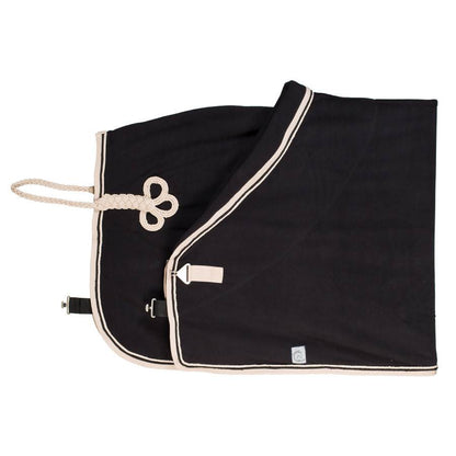 Fleece rug - black/beige-black/beige