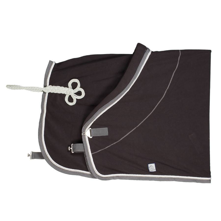 Fleece deken - grijs/grijs - wit/zilvergrijs