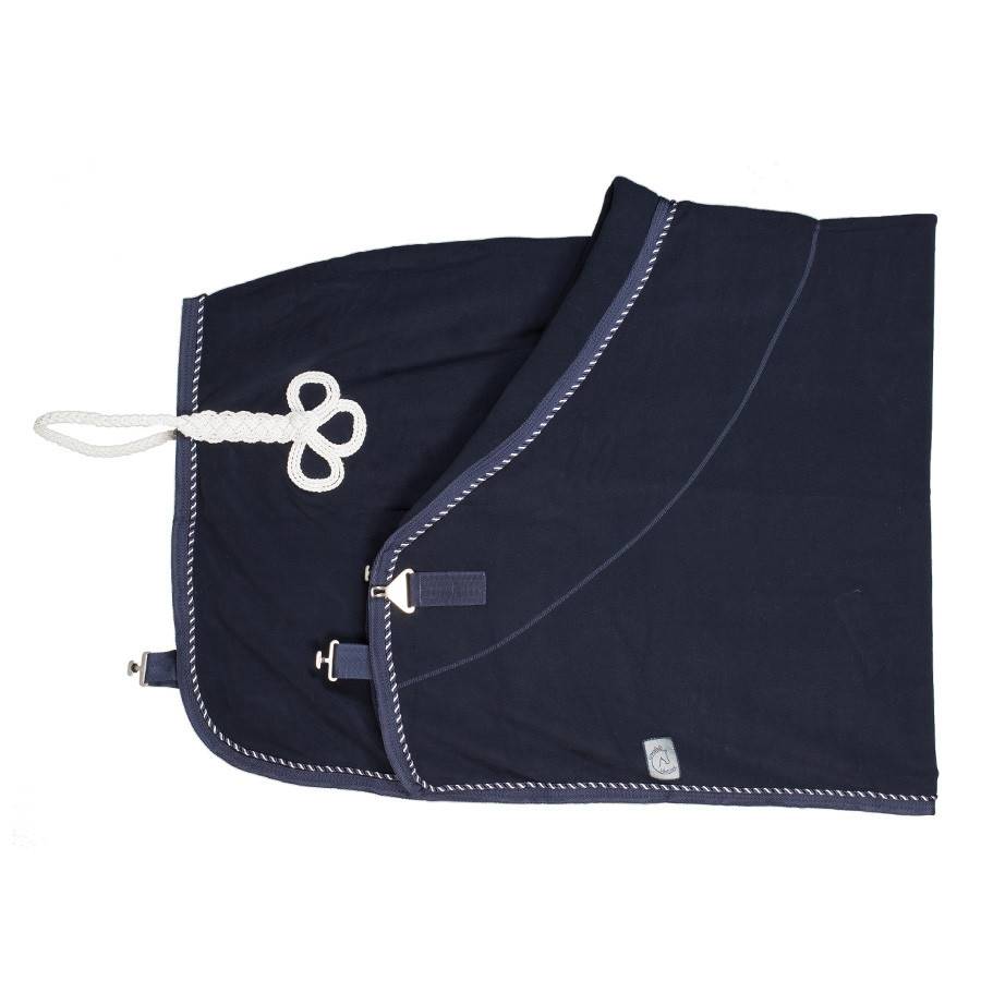 Fleece deken pony - blauw/blauw - mix