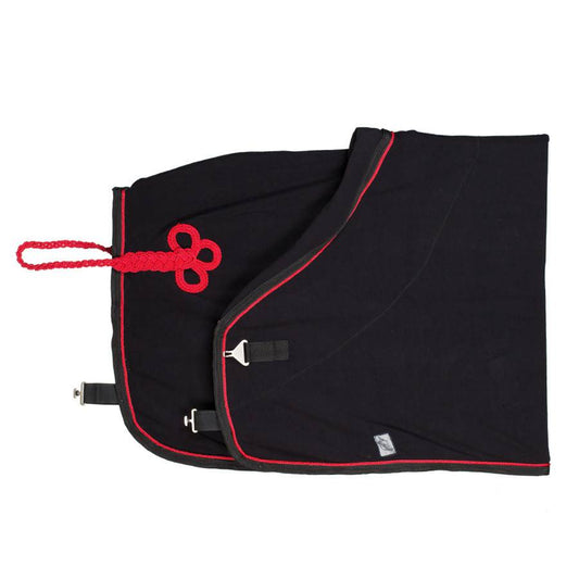 Fleece rug - black/black-red