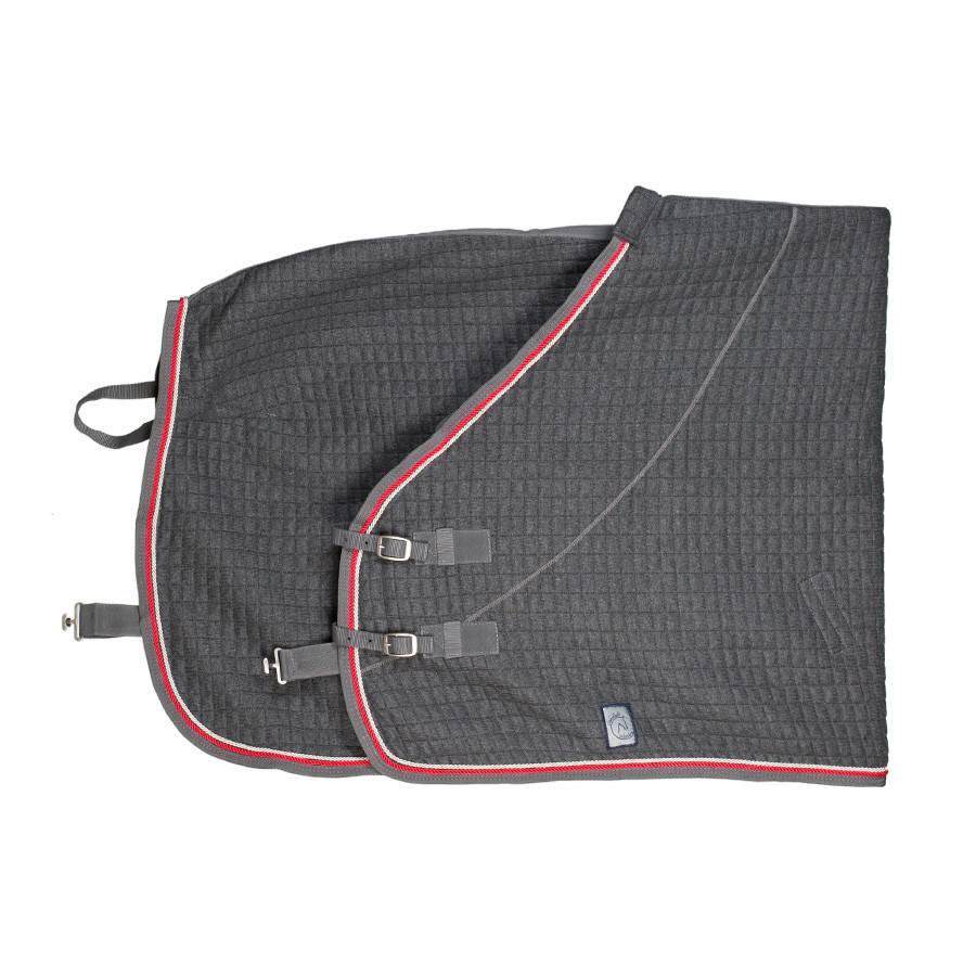 Thermo rug - grey/grey-silvergrey/red