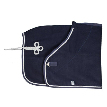 Couverture laine - bleu marine/bleu marine-blanc/gris argent