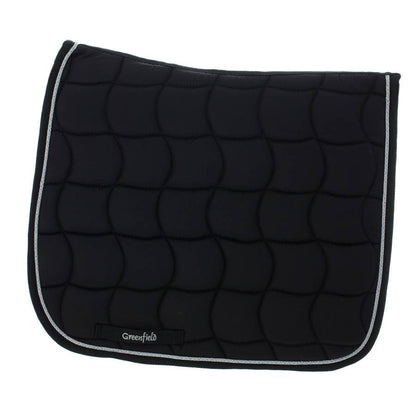 Saddle pad dressage - black/black-silver