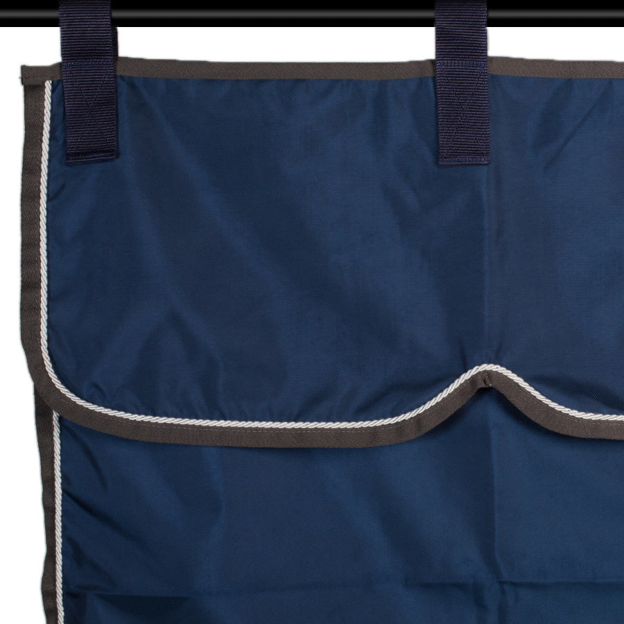 Opbergzak blauw/grijs - wit