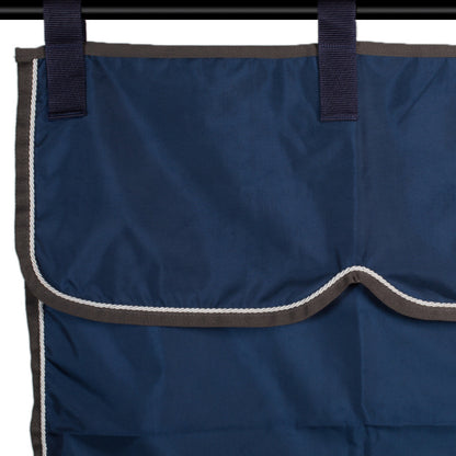 Opbergzak blauw/grijs - wit