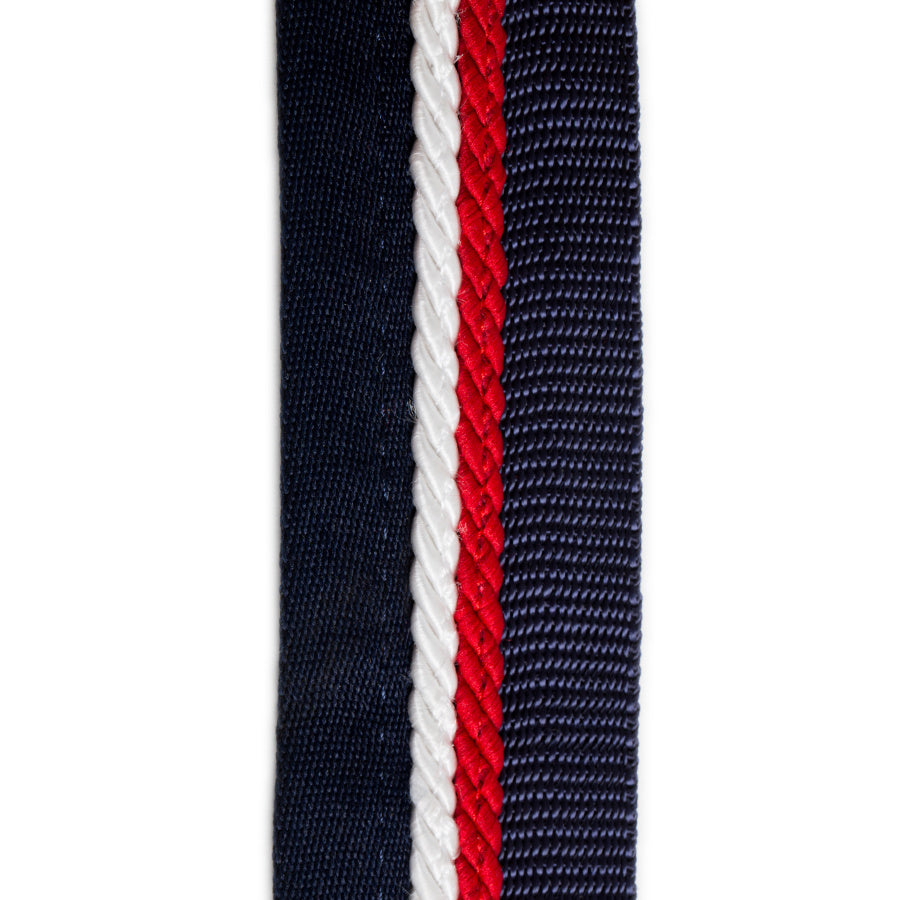 Saddle pad holder navy/navy - white/red