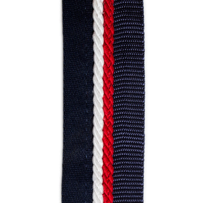 Saddle pad holder navy/navy - white/red