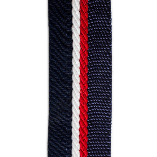 Porte tapis bleu marine/bleu marine - blanc/rouge