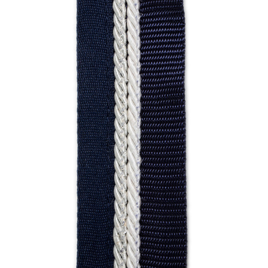 Porte tapis bleu marine/bleu marine - blanc/gris argent