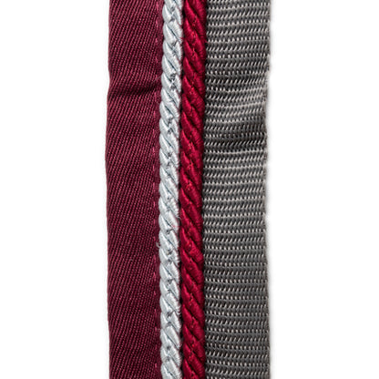 Saddle pad holder grey/burgundy - silvergrey/burgundy