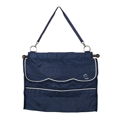 Opbergzak blauw/grijs - wit