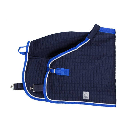 Thermo deken pony - blauw/koningsblauw - wit