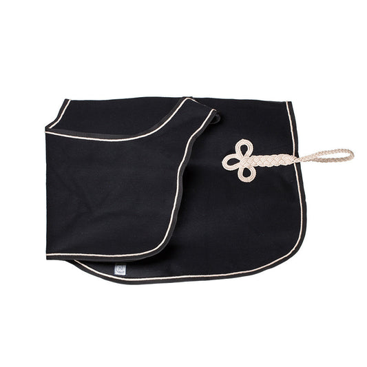 Woolen riding sheet - black/black-beige