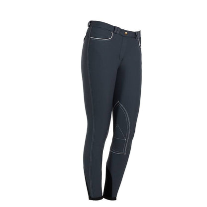 Pantalon d'équitation femme - gris/blanc