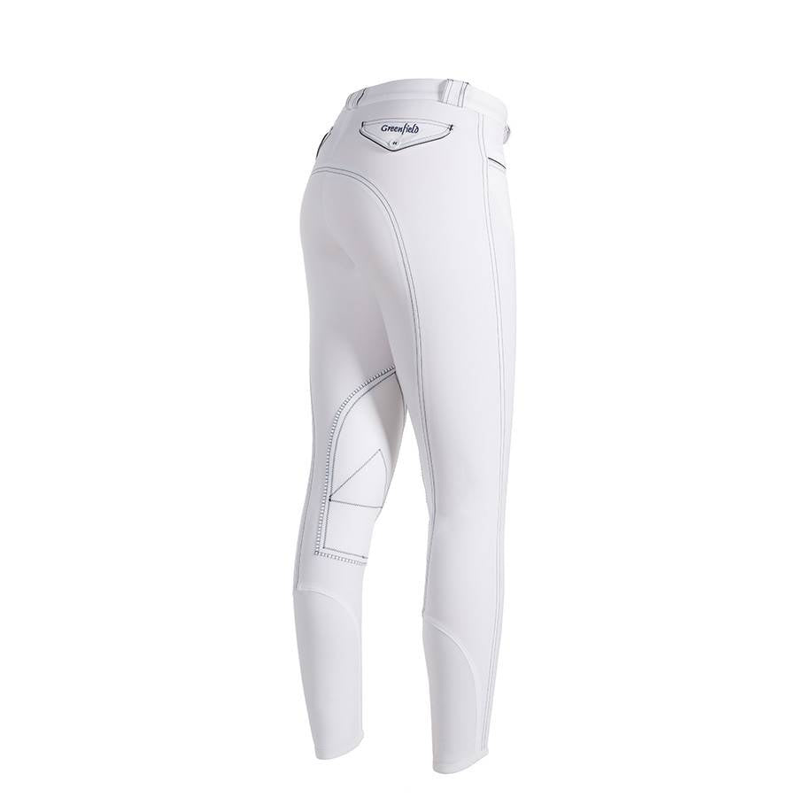Pantalon d'équitation femme - blanc avec des couture foncé