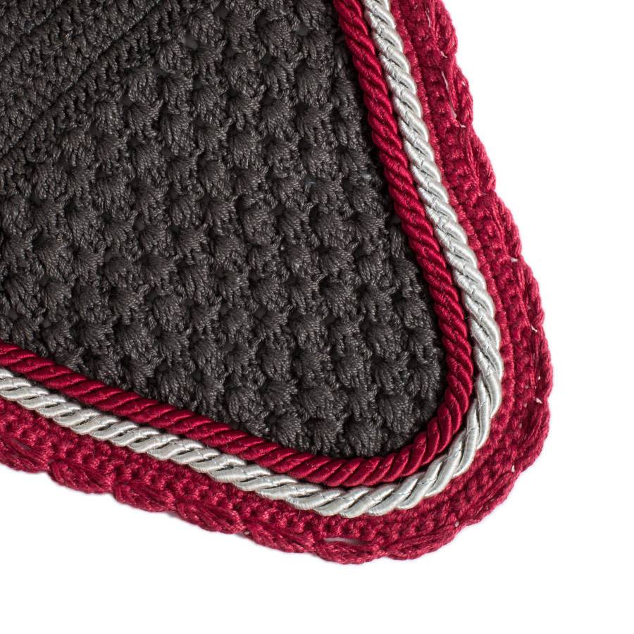 Oornetje Classic - grijs/bordeaux - zilvergrijs/bordeaux