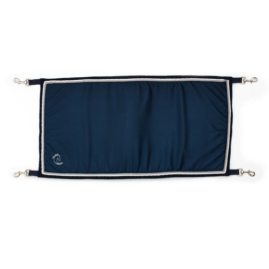 Porte de boxe bleu marine/bleu marine - blanc/gris argent