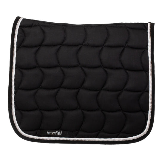 Zadeldoek Classic dressuur - zwart/zwart - zilvergrijs/wit