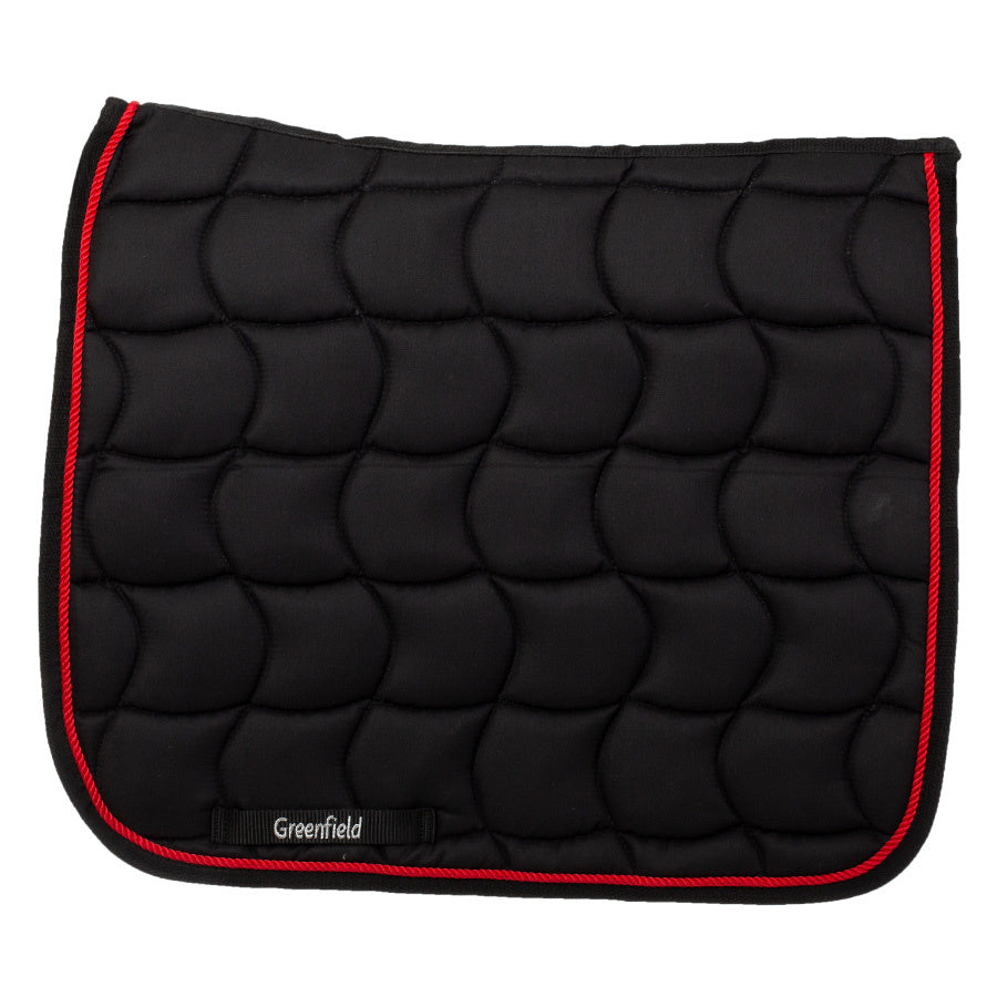 Zadeldoek Classic dressuur - zwart/zwart - rood
