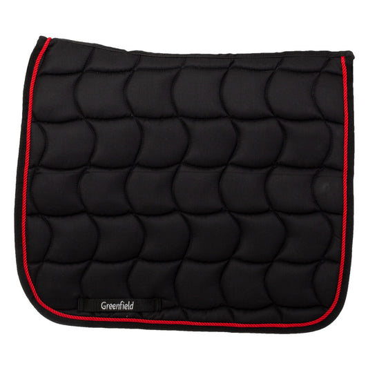Zadeldoek Classic dressuur - zwart/zwart - rood