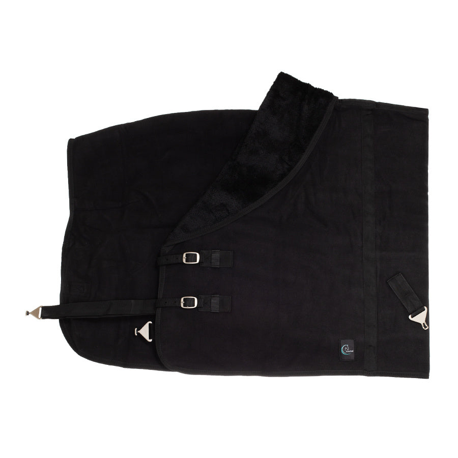 Chemise polaire teddy double - noir