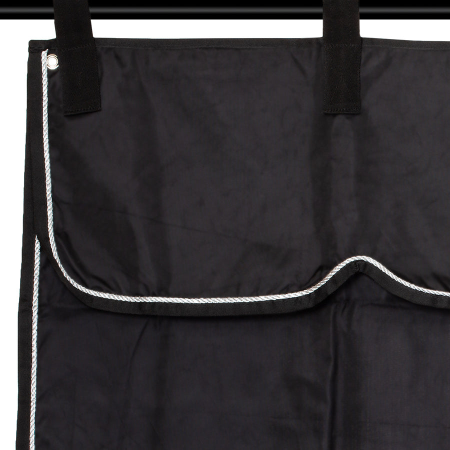 Stable curtain black/black - silver