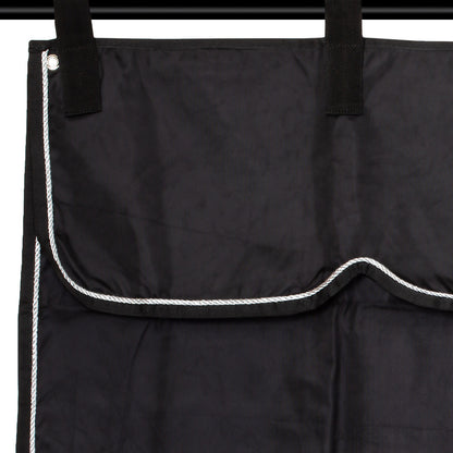 Stable curtain black/black - silver