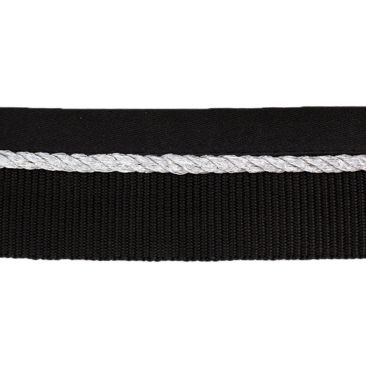 Zadeldoekhouder zwart/zwart - zilver