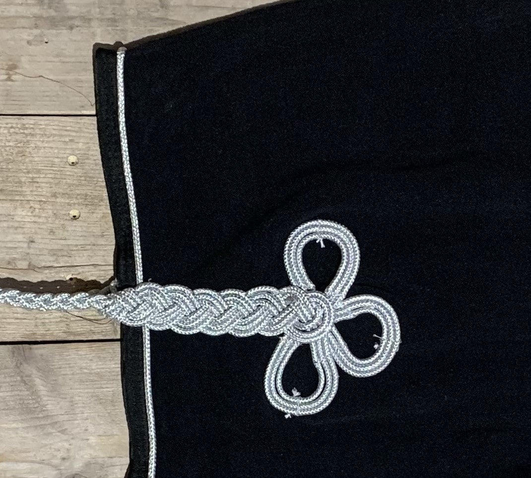 Couvre-reins polaire - noir/noir-argent