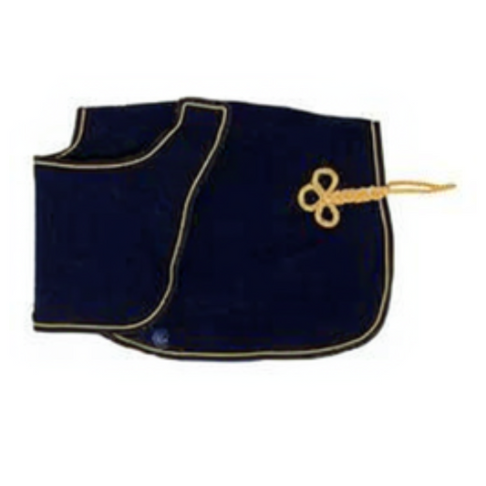 Riding sheet fleece navy/navy-gold