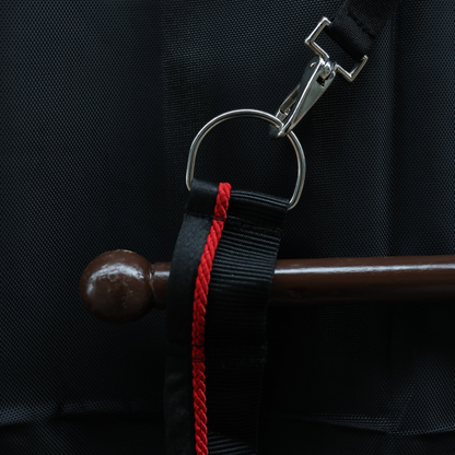Saddle pad holder black/black - red