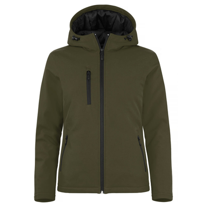 Damen - Wattierter Hoody Softshell