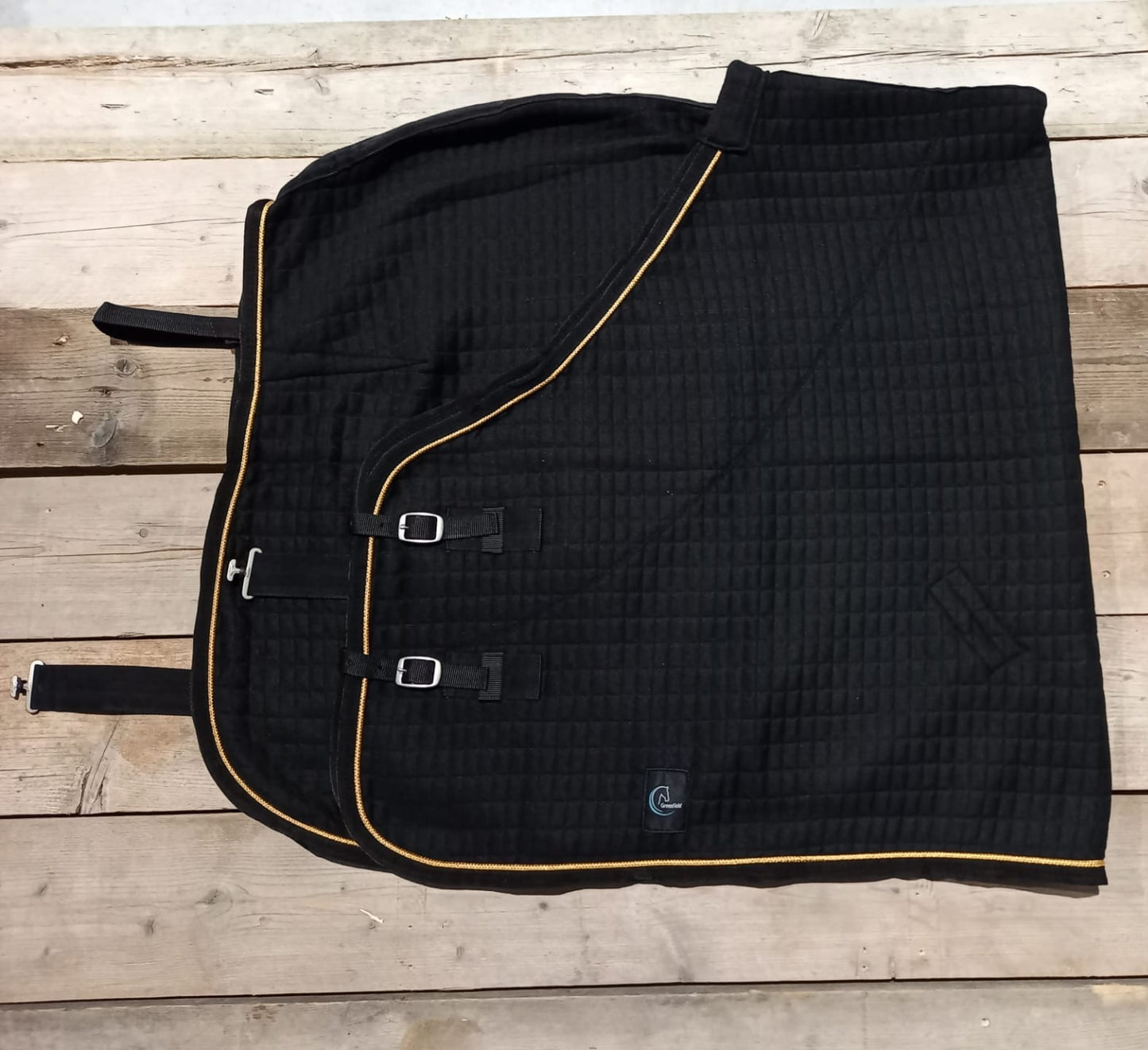 Chemise thermo - noir/noir-or
